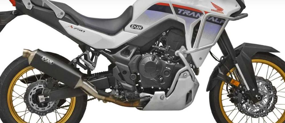 Ponteira de escape EXAN Honda Transalp 750
