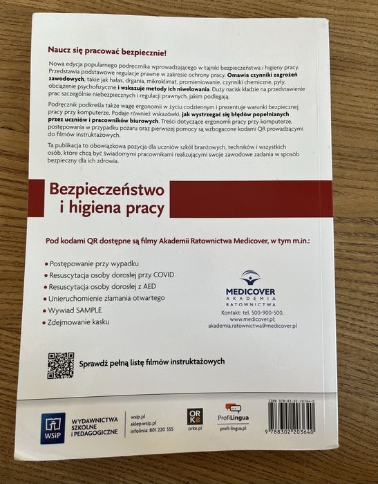 Książka „ Bezpieczeństwo i higiena pracy”