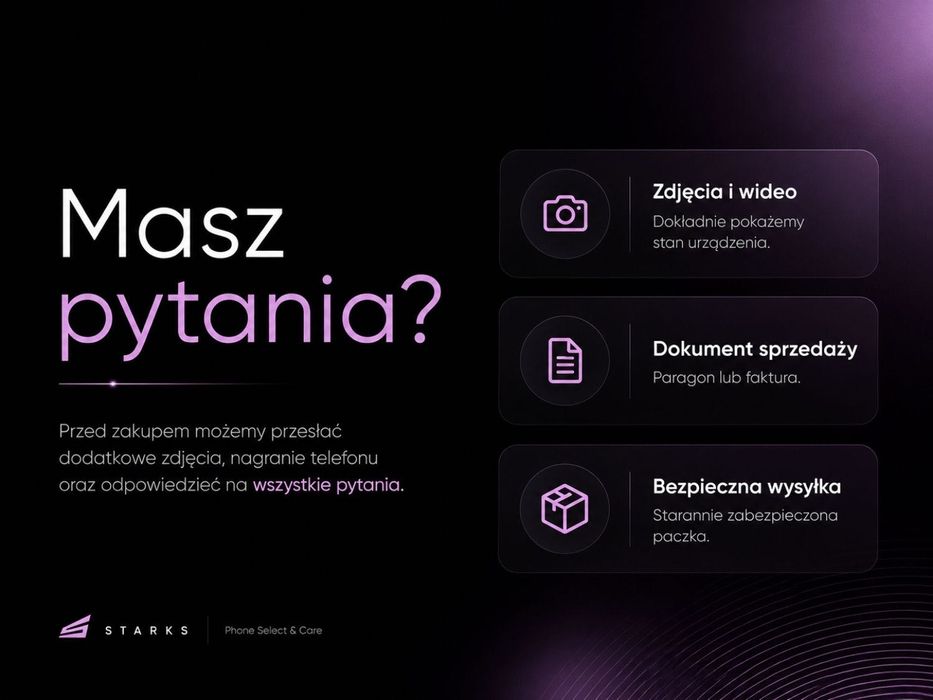 iPhone 15 Czarny | Paragon | BEZPIECZNY ZAKUP W STARKS | NOWA BATERIA 100% | Wszystko w cenie ZERO DOPŁAT