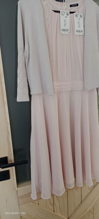 Sukienka i bolerko, komplet Orsay, r.40 Nowe! Komunia, chrzciny