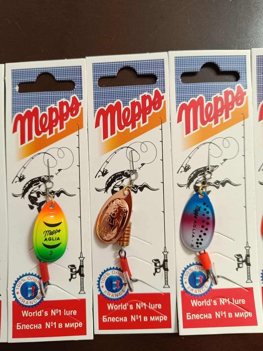 Mepps zestaw 9 sztuk 110 zł