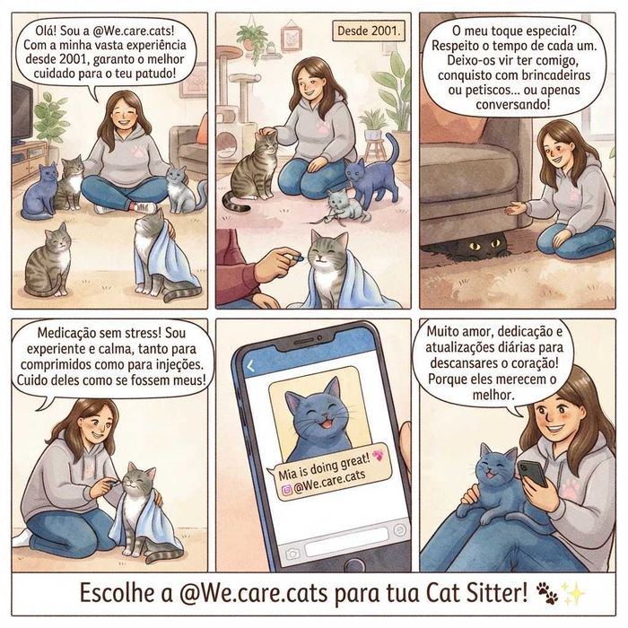 Gatil, Cat Sitter, ama de gatos, nanny of cats