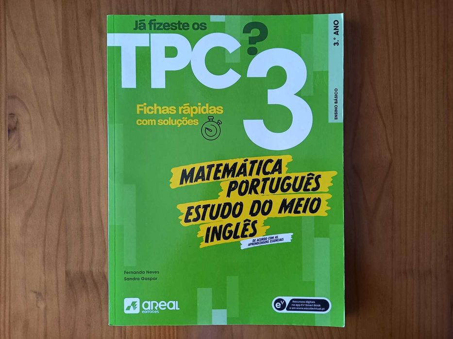 (NOVO, PORTES GRÁTIS) Já Fizeste os TPC? 3: Ficas Rápidas Com Soluções