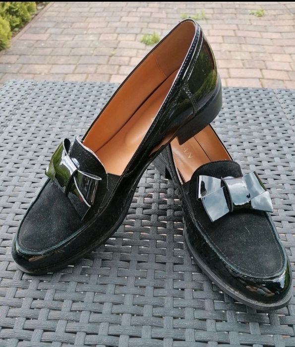 Mokasyny damskie czarne roz 40