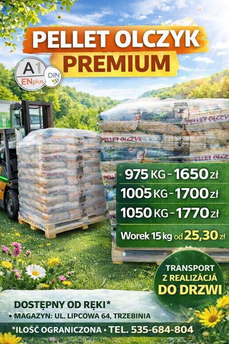 Pelet Pellet Olczyk Filipowice 25.30zł worek dostawa