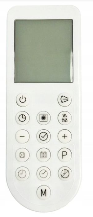 Kominek ścienny Kingfisher czarny z funkcją grzewczą 1800 W