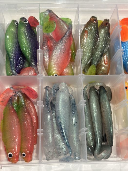 Zestaw 45 przynęt typu ripper hand made od WILD FISH