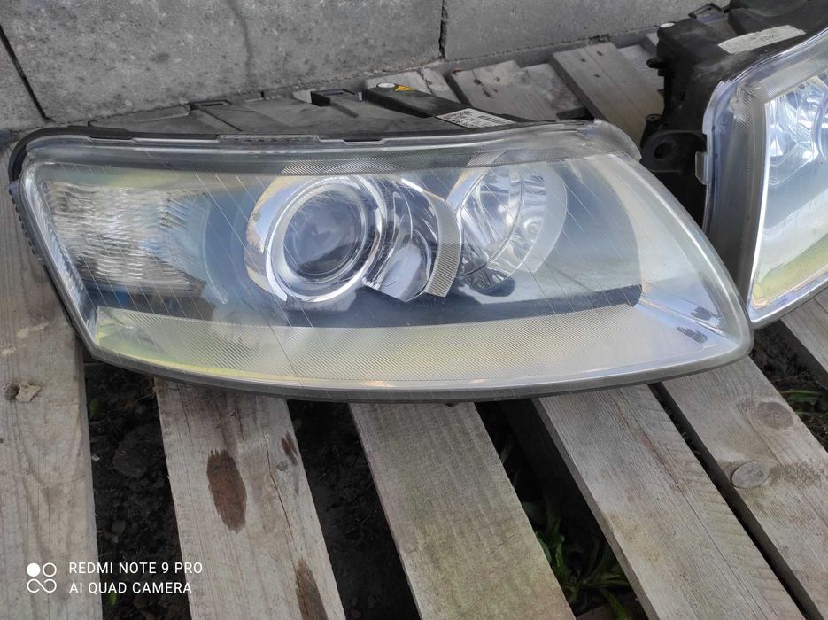 Audi A6 C6 lampy przednie Bi-xenon Europa gwarancja ladne
