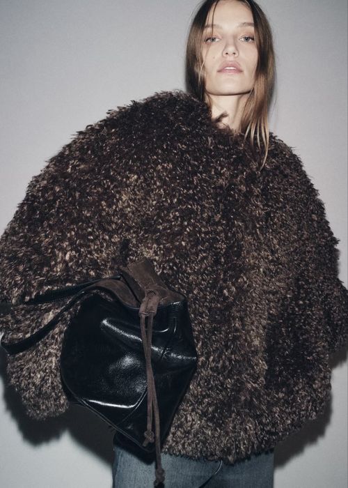 Шуба Zara під ламу