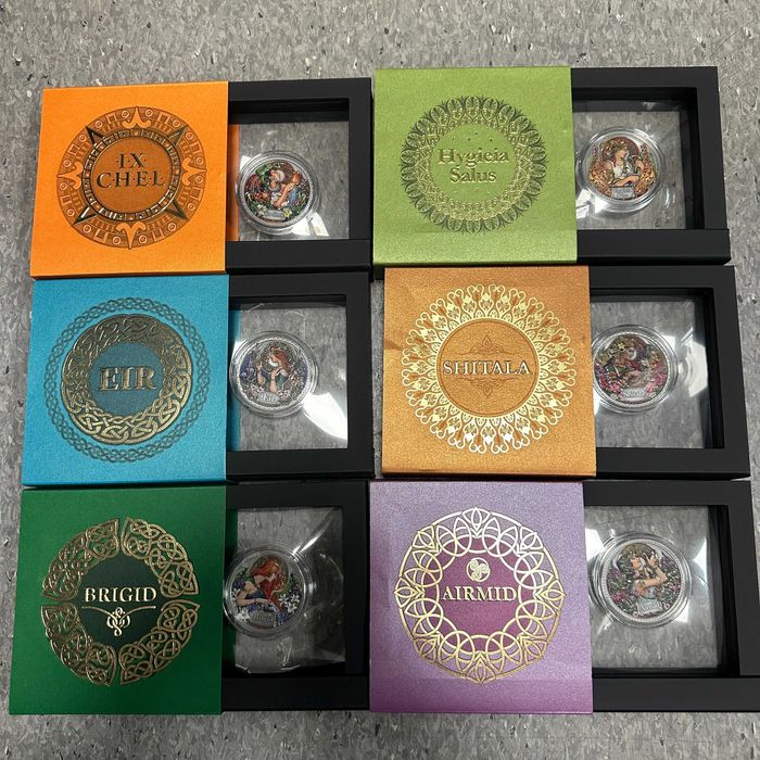 BRIGID BOGINIE ZDROWIA Srebrna Moneta 5 Chedis Ghana 2022 50 g.