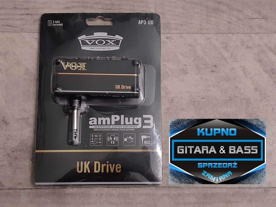 Słuchawkowy Wzmacniacz Gitarowy Vox UK Drive-perkusja-lub dodam Gratis