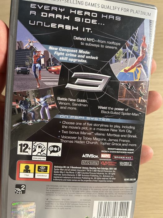 Spiderman 3 PSP .
