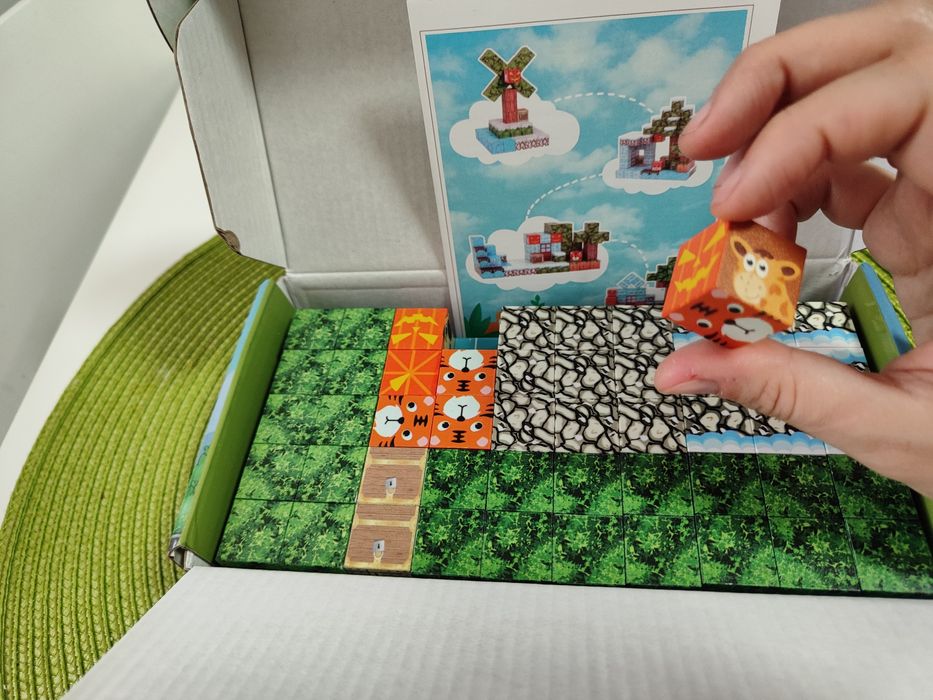 Магнітний конструктор +3 фігурки Майнкрафт,100 деталей,Minecraft,ліс