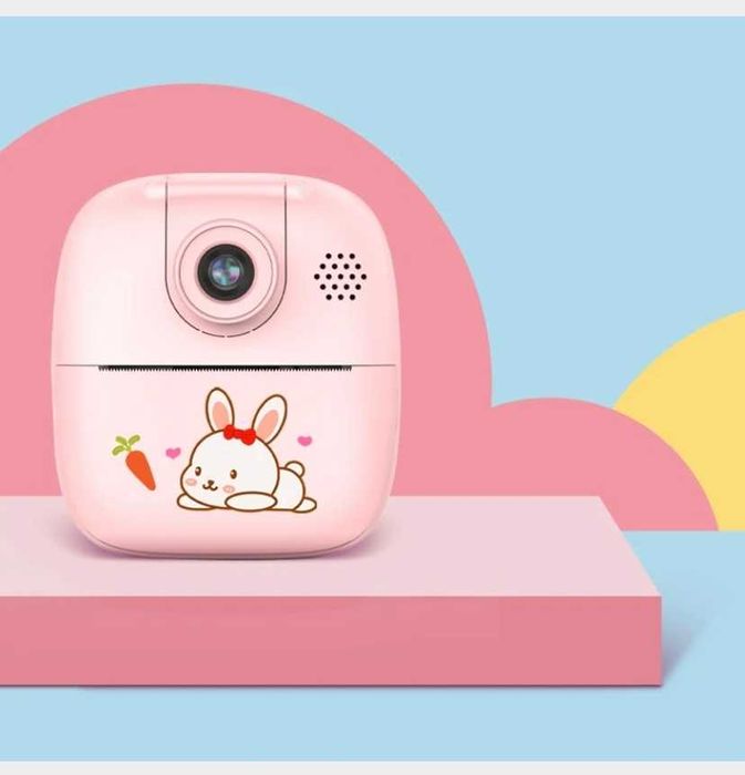 Aparat fotograficzny z drukarką dla dzieci różowy