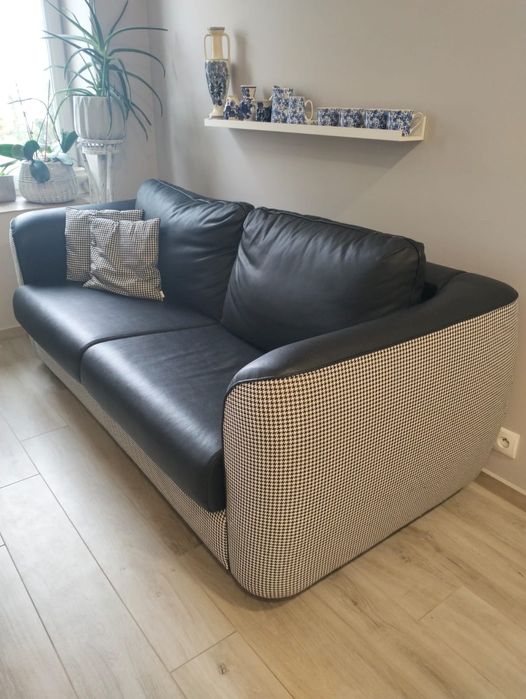 Kanapa rozkładana pepitka