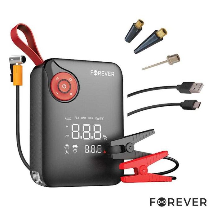 Arrancador Bateria Auto 4em1 600A C/ Compressor64729676306947124