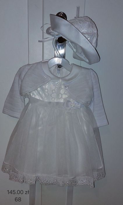 Sukienka do chrztu - rozmiar 68