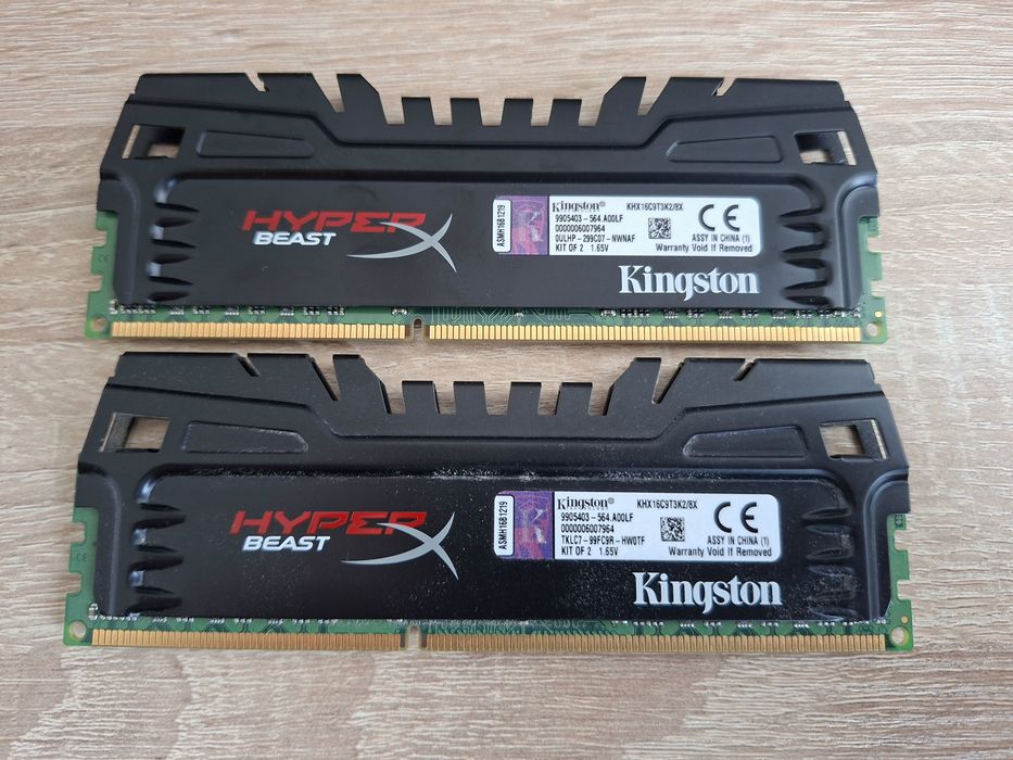 Оперативна пам'ять 2*4 Gb, ddr 3