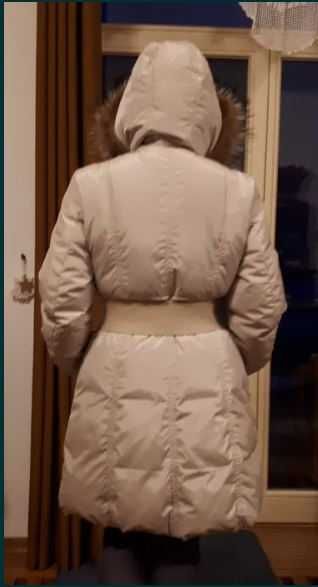 Puchowy płaszcz firmy iBlues Marella, rozmiar 40