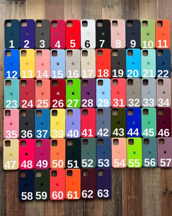 Силіконовий чохол на айфон silicone case iPhone 15 pro max /та інші 13