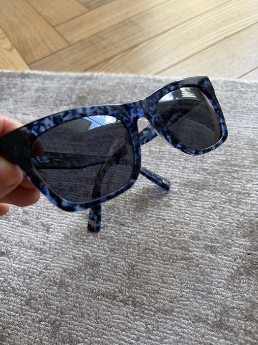 Furla okulary przeciwsłoneczne niebieskie