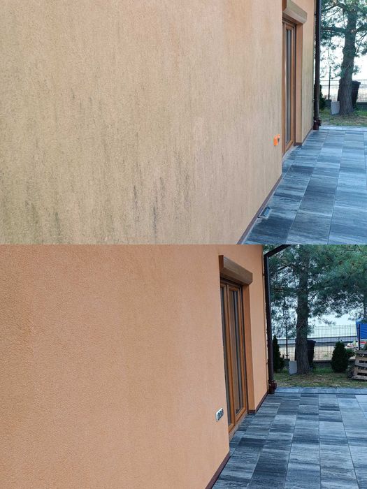 Mycie kostki brukowej, elewacji, dachów tarasów