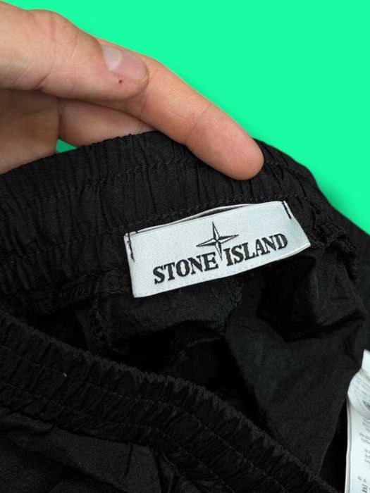 Карго штаны Stone Island Nylon Metal Черные Оригинал