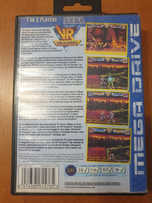 VR Troopers Sega Mega Drive
