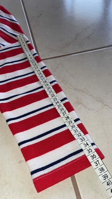 Lefties Red and White Striped Long Sleeve Shirt