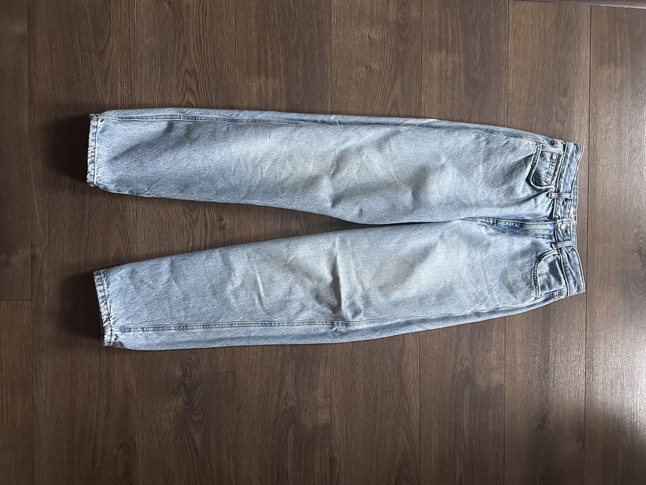 Pull&Bear dzinsy mom fit niebieskie jeansy 36 super stan