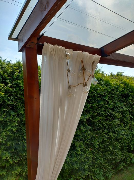 Zadaszenie tarasu, altana ogrodowa, pergola, poliwęglan, balustrada