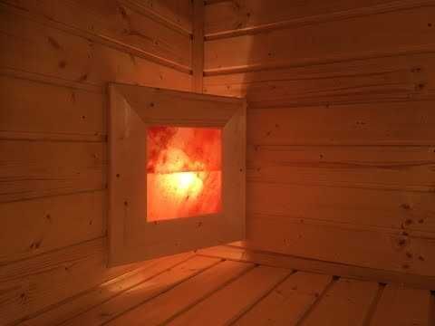Lampa do sauny Solna zdrowa jonizacja Sól himalajska