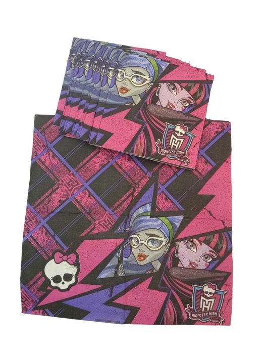 serwetki monster high papierowe urodzinowe 20 sztuk 33cm x 33cm