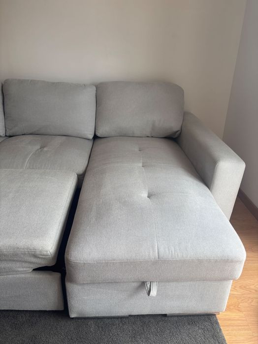 Sofá Charlotte Moviflor | Chaise Longue à Direita | Sofá-Cama | Excelente Estado
