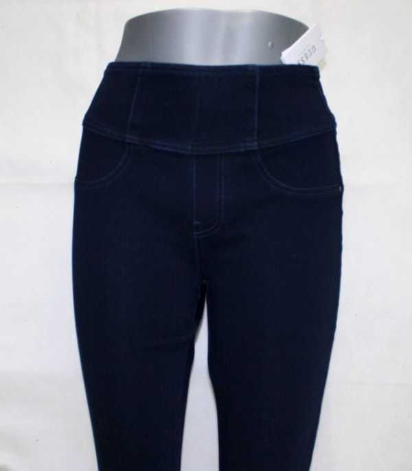 Damskie jeansy Guess -Curve X granatowe rurki wysoki stan nowe W27/L30