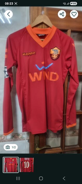 Camisola de jogo do  totti do roma