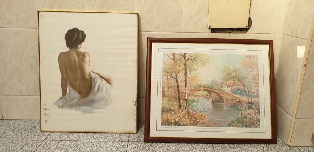 Diversos quadros e espelho64409180210050120