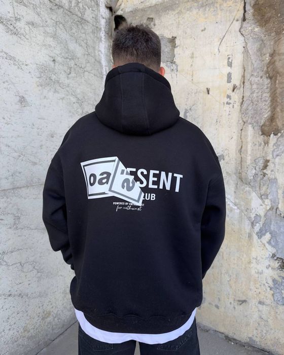 Чоловіче худі на флісі, Oasis, худи мужской, Білий, Зелений та Чорний