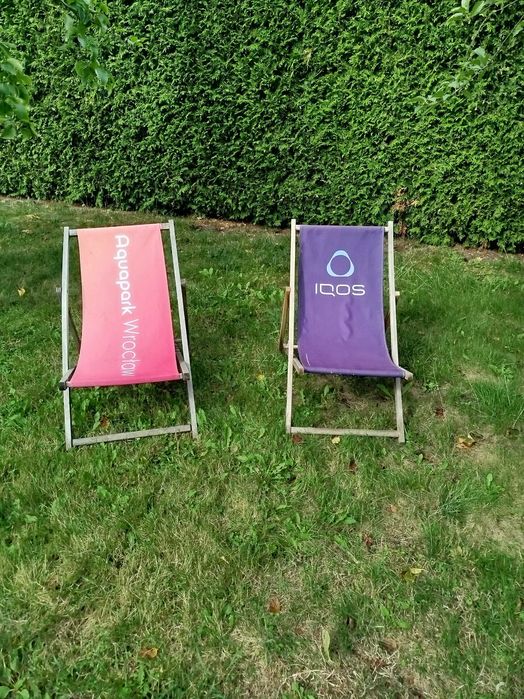 Leżak drewniany plażowy ogrodowy