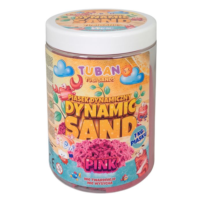 Piasek Dynamiczny Różowy 1Kg Tuban Nowa Nieużywana
