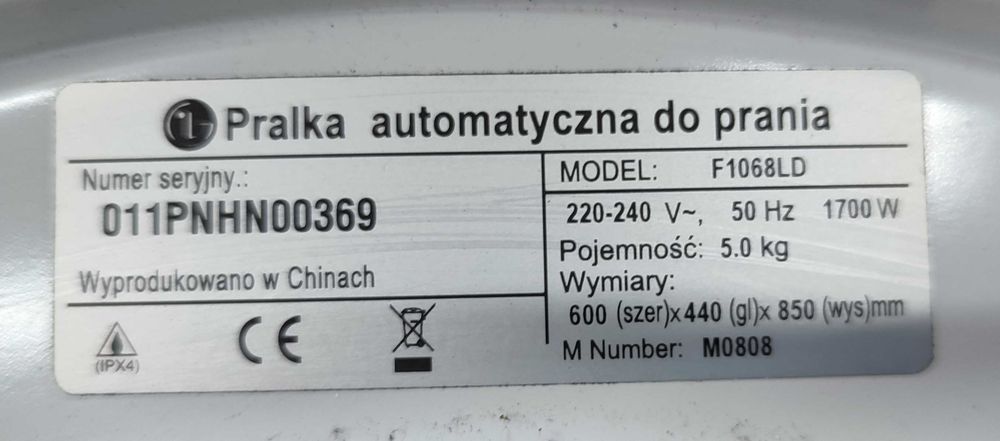 Pralka LG F1068LD elektronika sterująca.