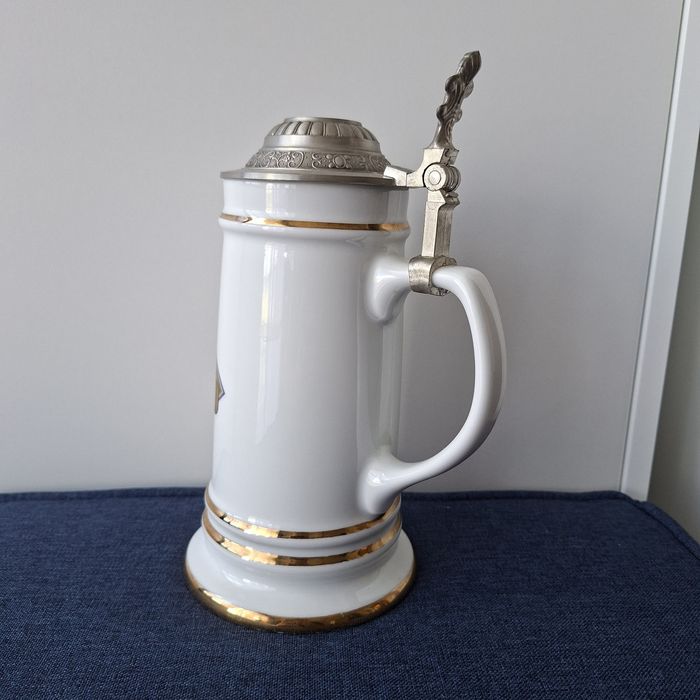 Kufel do piwa ceramiczny z pokrywką EXPO 2000 limitowana edycja