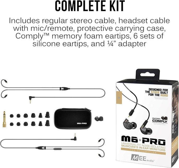 Auriculares MEE audio - M6 Pro, 2.ª geração, monitor In-Ear 2