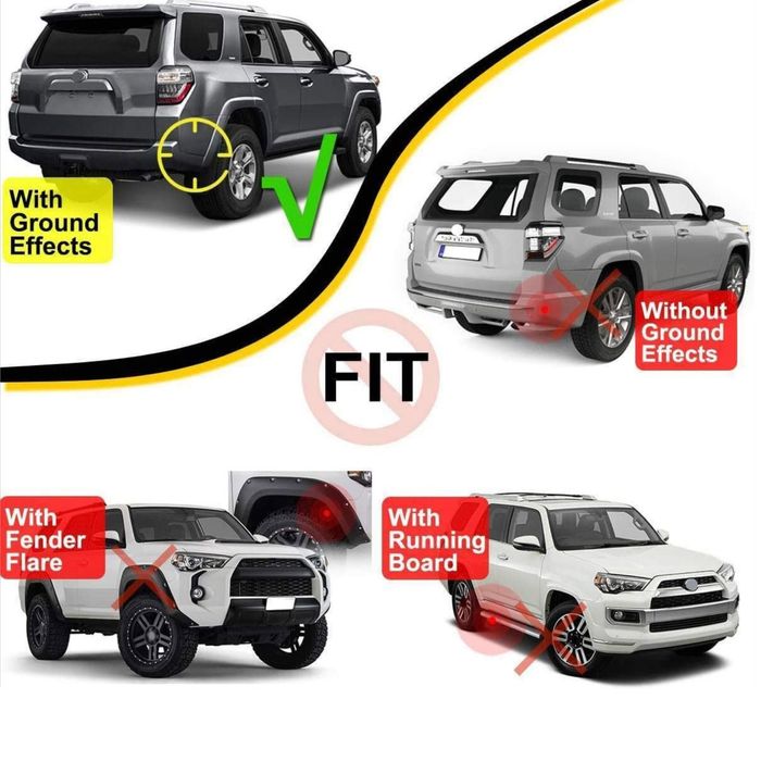 Бризковики Toyota 4Runner 2010-2019, комплект 4шт.