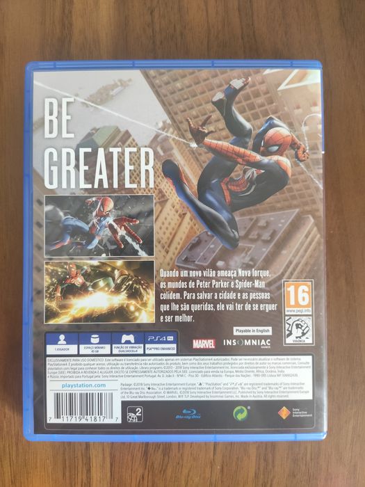 Jogo Spider-Man PS4