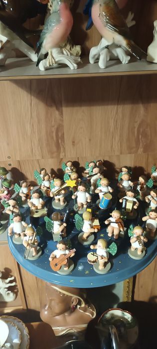 Figurki ręcznie wykonane Kuhn &Wendt Erzgebirge aniołki