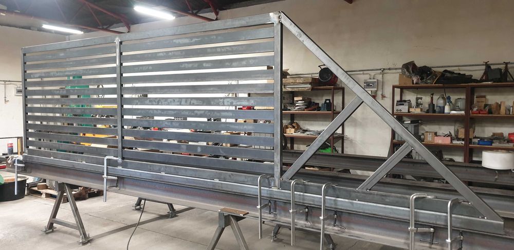 Brama przesuwna 4m/5m NOWOCZESNA poziome profile PRODUCENT