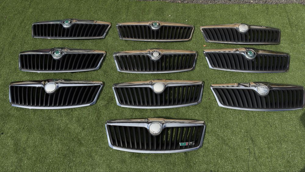 Решітка радіатора Skoda A5 FL рішотка гриль Шкода Октавія А5 ришотка радиатора
