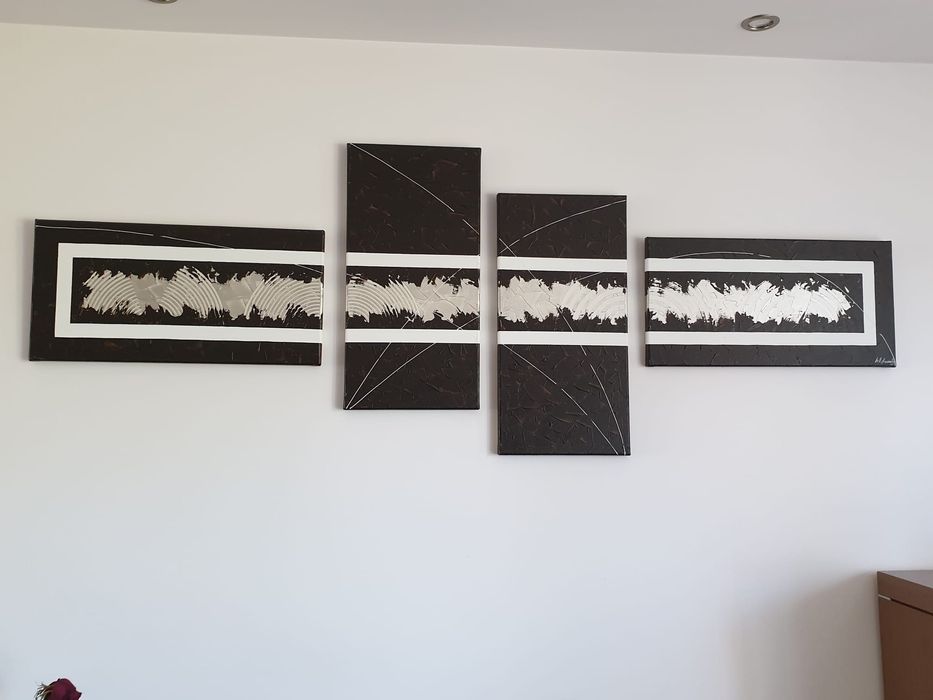 Stylowe obrazy 4 sztuki zestaw