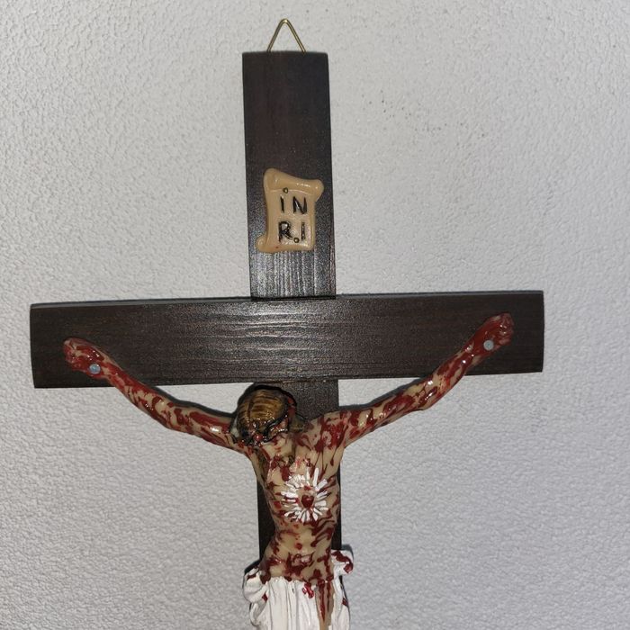 Krzyż Pasyjny Serca Jezusowego Końca Czasów 33cm